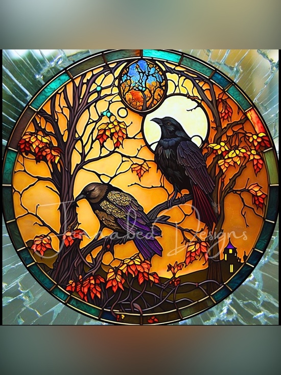 Other - ✴️New✴️Autumn Crows Acrylic Suncatcher